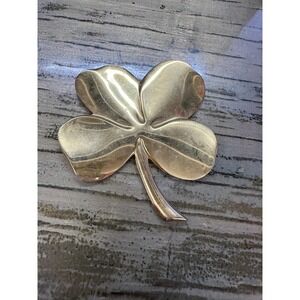 Vintage Gerity 24k Gold Plated Irish Blessings Shamrock